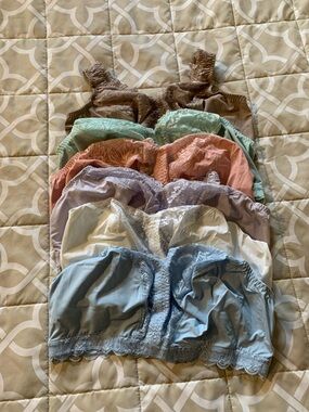 Breezies Lace Trim Bralettes